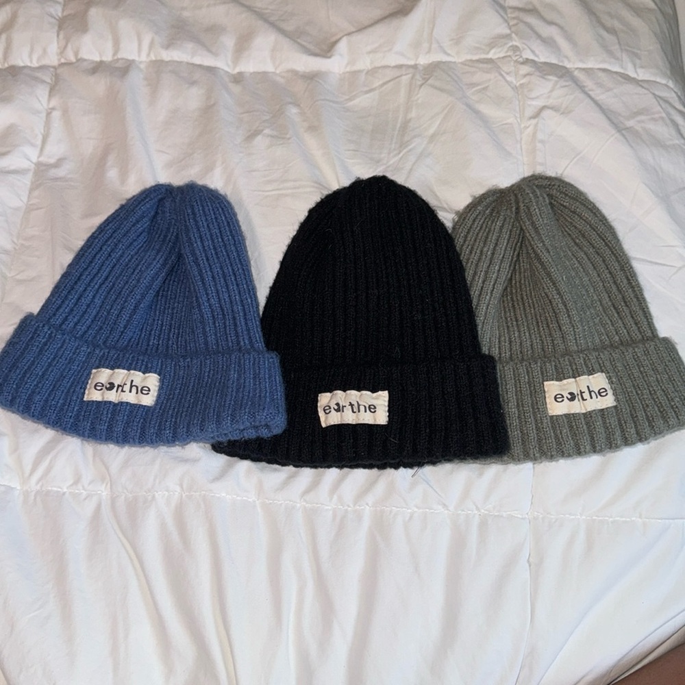 Bundle of Chunky Knit Beanies from Eorthe Baby